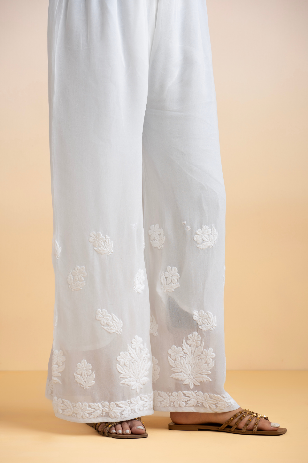 Biba Viscose Chikankari Palazzo