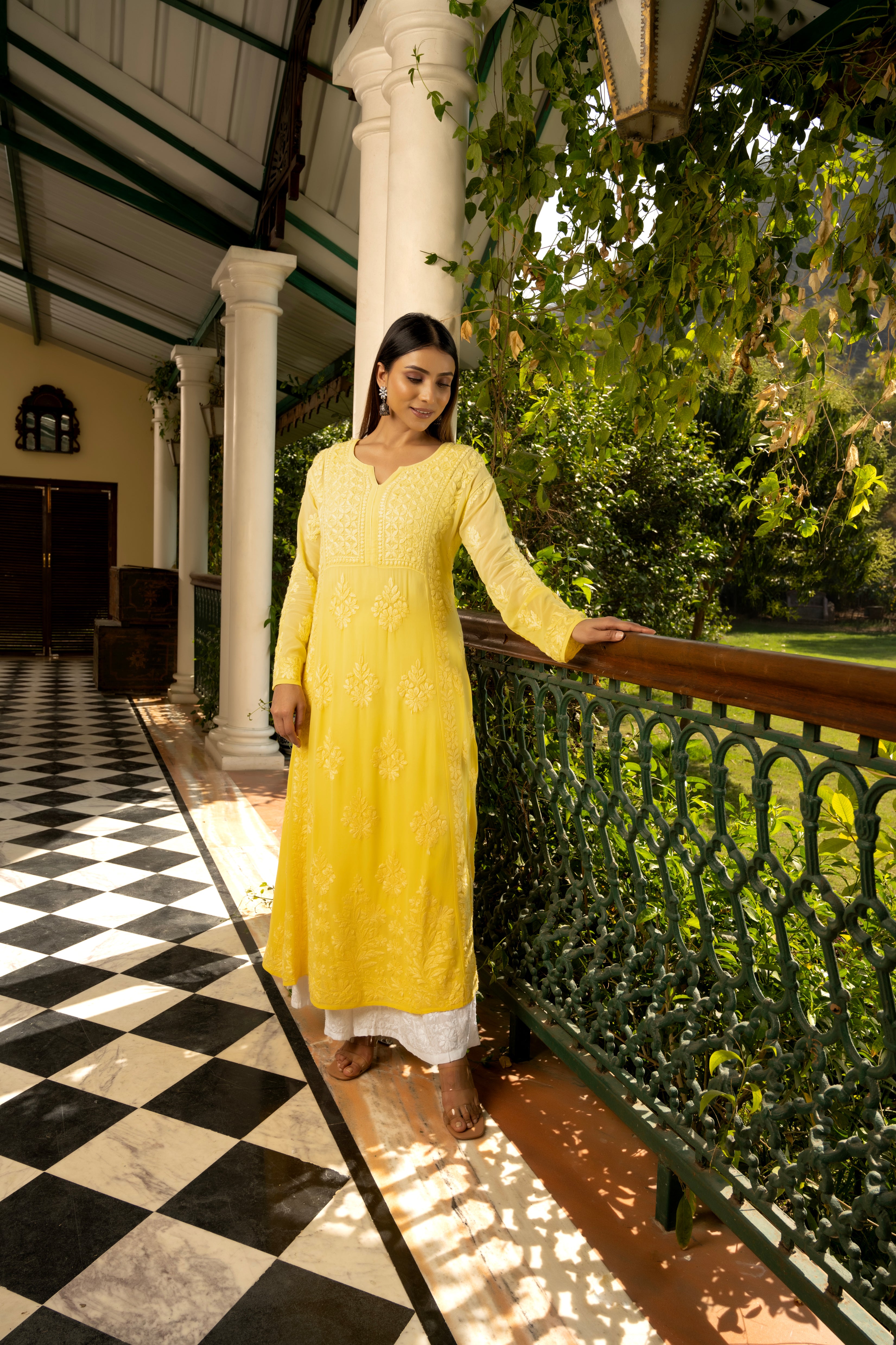 Washable Yellow A Line Solid Straight Kurti at Best Price in Surat  Decent  Texofab