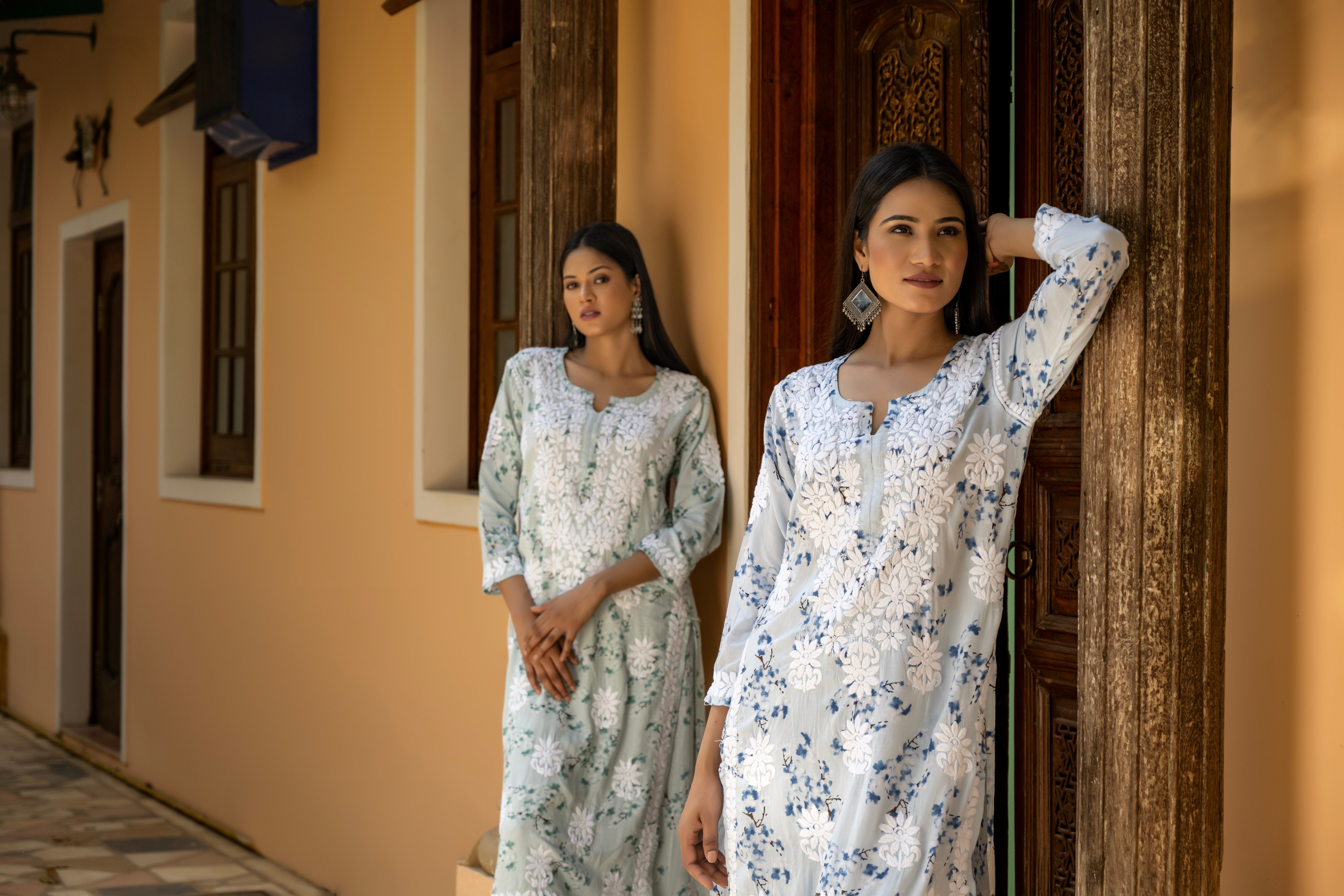 Dhriti Mehra In Naira Blue Printed Modal Set